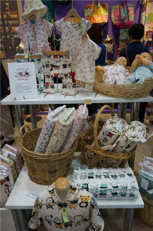 Super cute Kokka characters on fabric