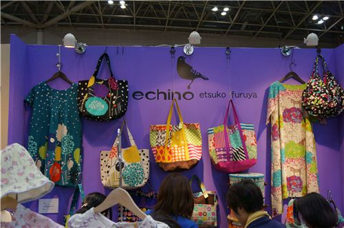 People loved the echino section of the Kokka booth at the trade show
