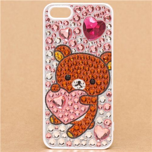 Rilakkuma rhinestone iPhone 5 hard cover case Deco Den