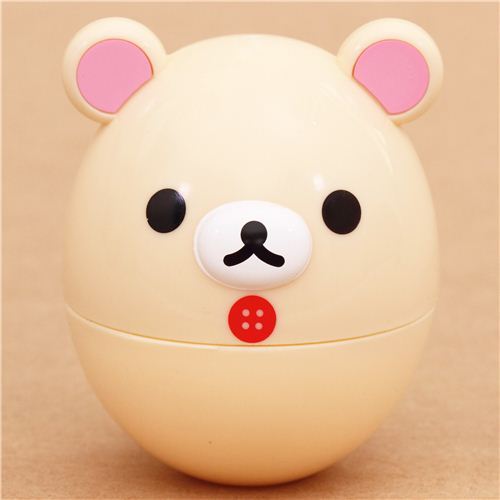 Rilakkuma white bear boiled egg case bento egg box lunch box