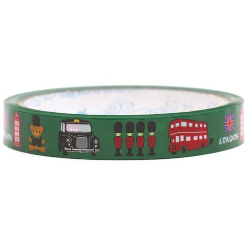 green London Deco Tape bear double-decker bus taxi