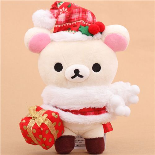 Rilakkuma white bear Santa Claus Xmas plush toy San-X Japan