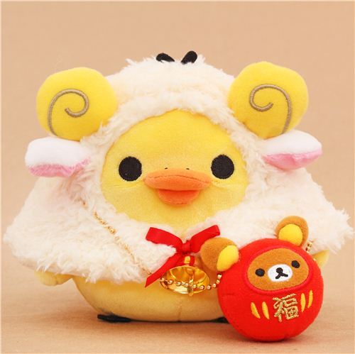 Chinese New Year Rilakkuma yellow chick as sheep plush toy