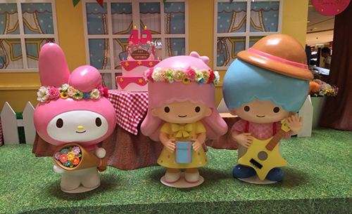 Little Twin Stars and My Melody celebrating their 40th Birthday. 