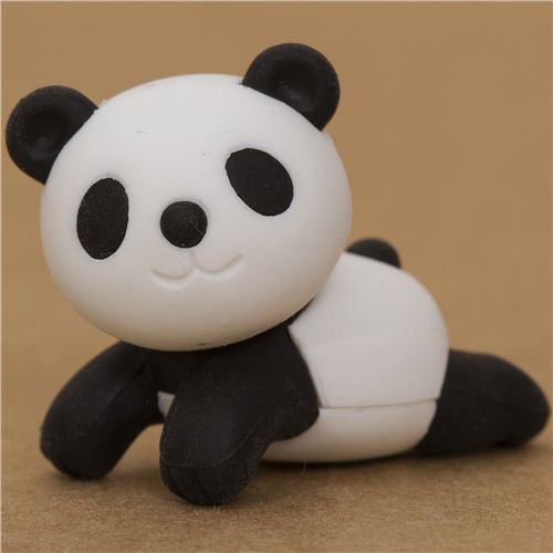 black panda bear eraser by Iwako from Japan