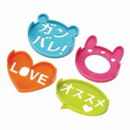 rabbit heart message plastic stencils for food