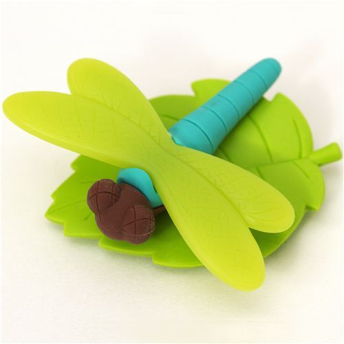 green dragonfly eraser by Iwako from Japan
