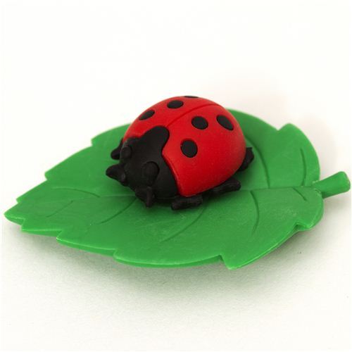 red ladybird eraser by Iwako from Japan