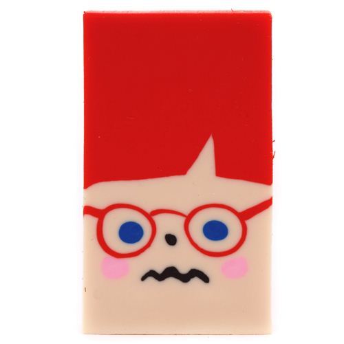Ginger redhead face shape change eraser from Japan