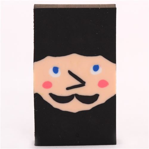 Blackbeard shaver face transforming shape change eraser from Japan