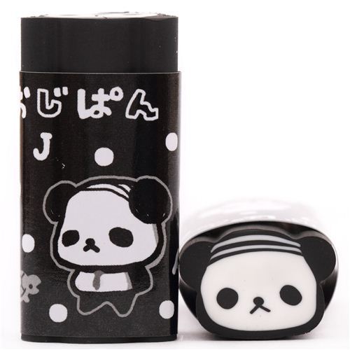 funny black dots Ojipan panda eraser from Japan