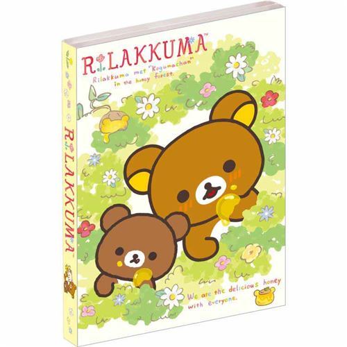 cute Rilakkuma friends honey flower mini memo pad book by San-X
