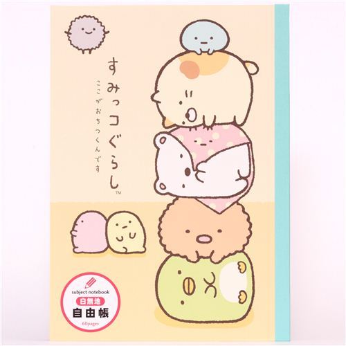 San-X Notepad drawing book Sumikkogurashi stacked animals
