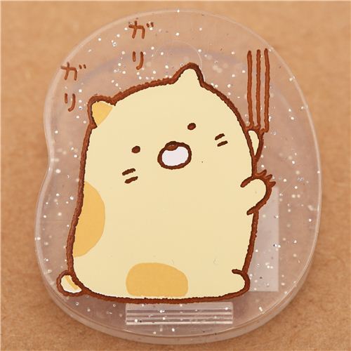 Sumikkogurashi glitter clip peg beige cat