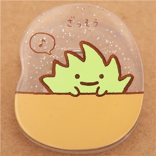 Sumikkogurashi glitter clip peg green seaweed
