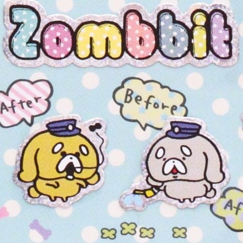 funny Zombbit zombie rabbit stickers from Japan