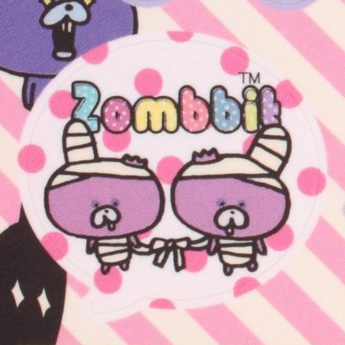 black Zombbit zombie rabbit Nonbi Note Pad sticker