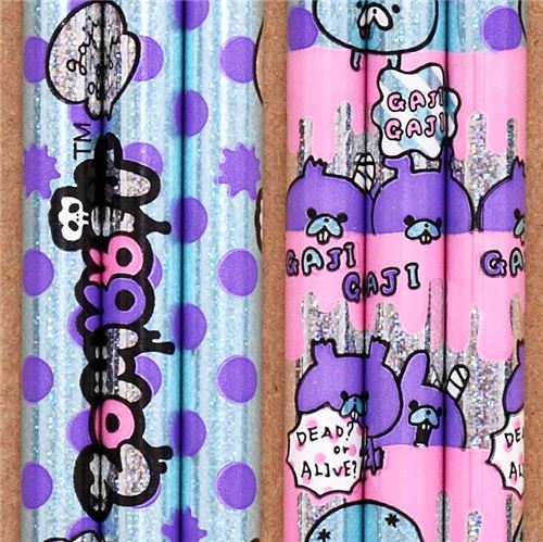 Zombbit zombie rabbits polka dots glitter pencil Japan