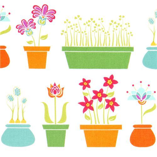Michael Miller fabric flower shop by Patty Young