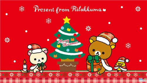 Merry Christmas from modes4u with this adorable Rilakkuma wallpaper