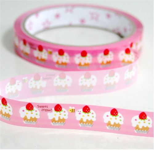 pink cupcake Deco Tape cake kawaii cute