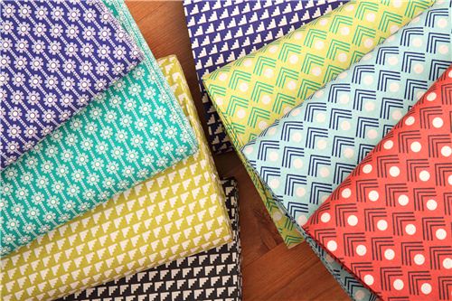 We carry these fabrics from Ellen Luckett Baker's collection Framework