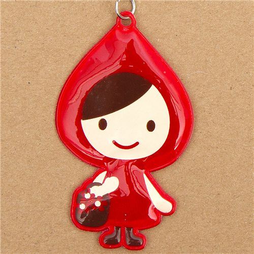 reflective Little Red Riding Hood umbrella charm