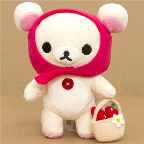 Rilakkuma plush toy white bear Little Red Riding Hood