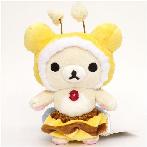 Rilakkuma plush toy white bear as honey bee