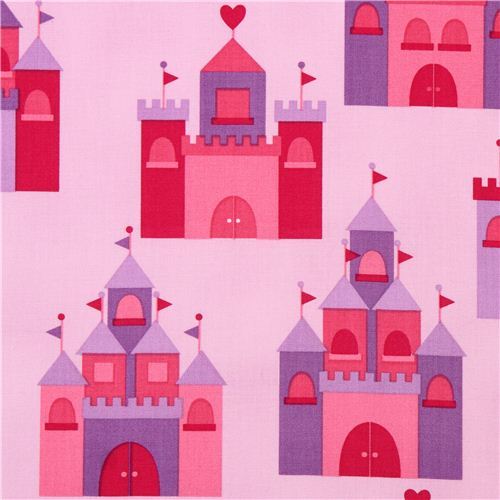 pink purple princess palace fabric Spring by Robert Kaufman USA