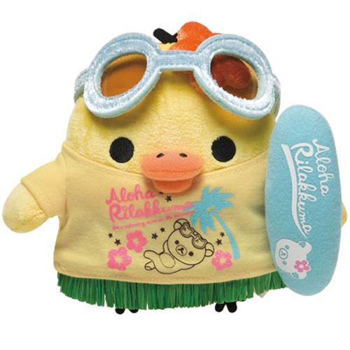 Rilakkuma yellow chick plush toy Aloha Hawaii San-X