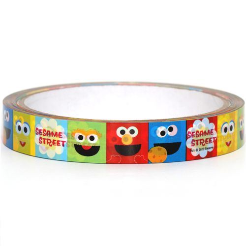 cute Sesame Street Sticky Deco Tape Elmo Cookie Monster