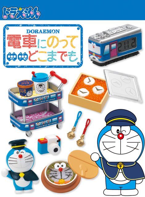 Doraemon railway train Re-Ment miniature blind box