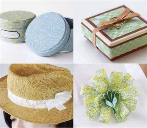 Perfect for small art projects. Brilliant decoration made with Washi tapes. 