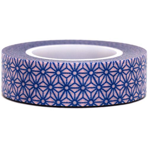 pink Washi Masking Tape deco tape blue flowers