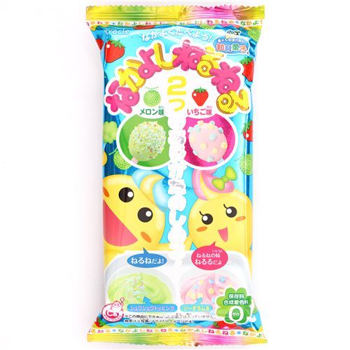 NeruNeru Nakayoshi Kracie Popin' Cookin' DIY candy paste kit melon strawberry
