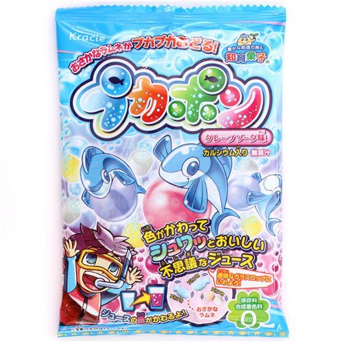 Pukapon fish shaped candy and drink Kracie Popin' Cookin' DIY