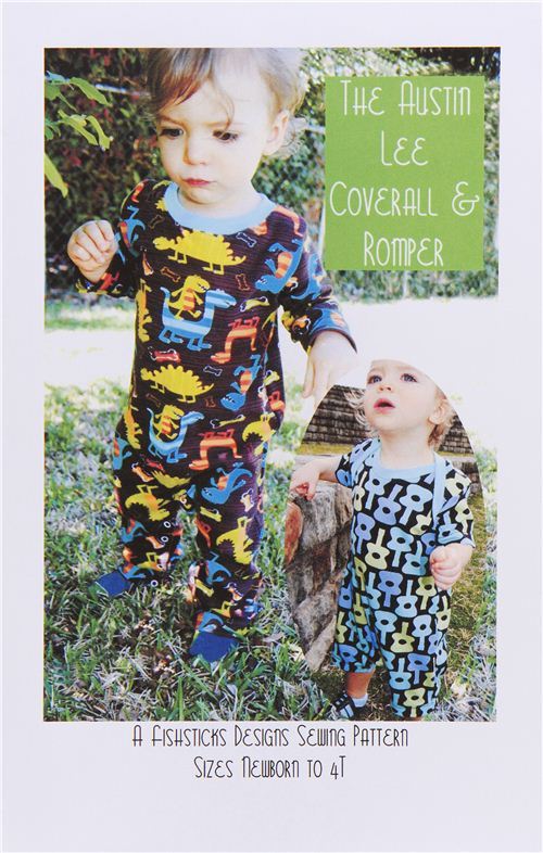 sewing pattern for Baby coverall and romper from the USA