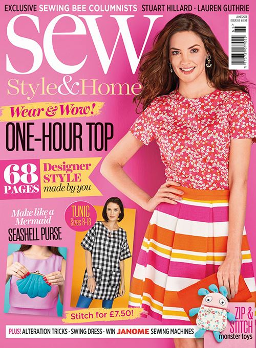 Sew Magazine's June edition. Image courtesy of Sew Magazine.