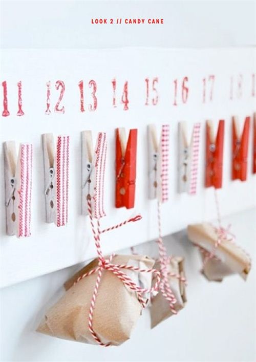 So versatile: Clothes-peg advent calendar by brightbazaarblog.com