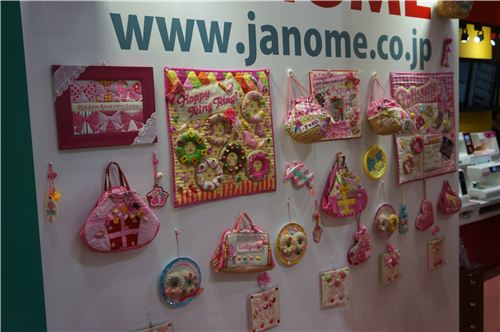 We found a lot of very cute products too. Like these fabrics for handbags.