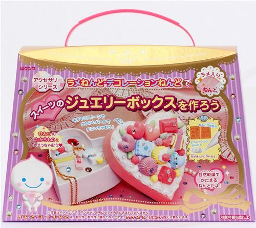 glitter mousse clay jewelry making kit kawaii Japan DIY