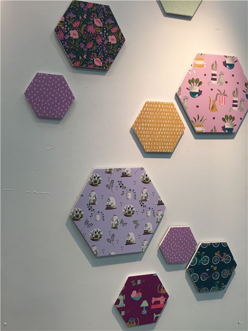 Awesome wall hangings made from Monaluna fabrics