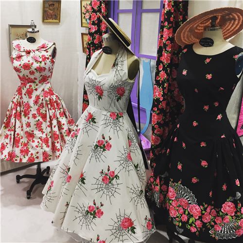 Stunning dresses made from Michael Miller fabrics