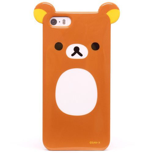 brown Rilakkuma bear with ears iPhone 5 / 5S hard cover case
