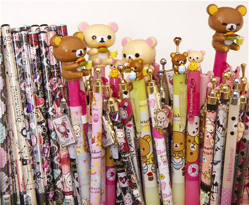 There are more than 250 pens and pencils by San-X in our shop