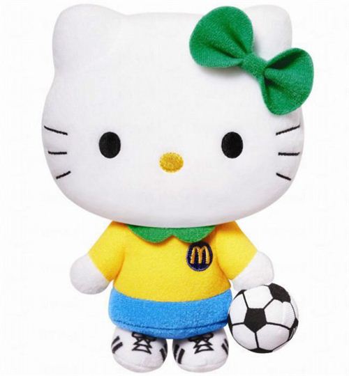 McDonald's K League Hello Kitty soccer player plush