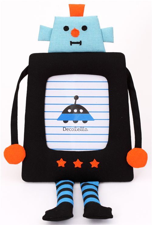 funny robot fabric photo frame picture frame Japan Decole