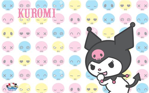 Colourful Kuromi wallpaper