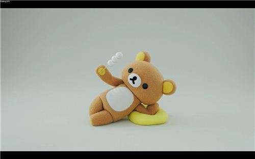 In this movie Rilakkuma eats Mochi